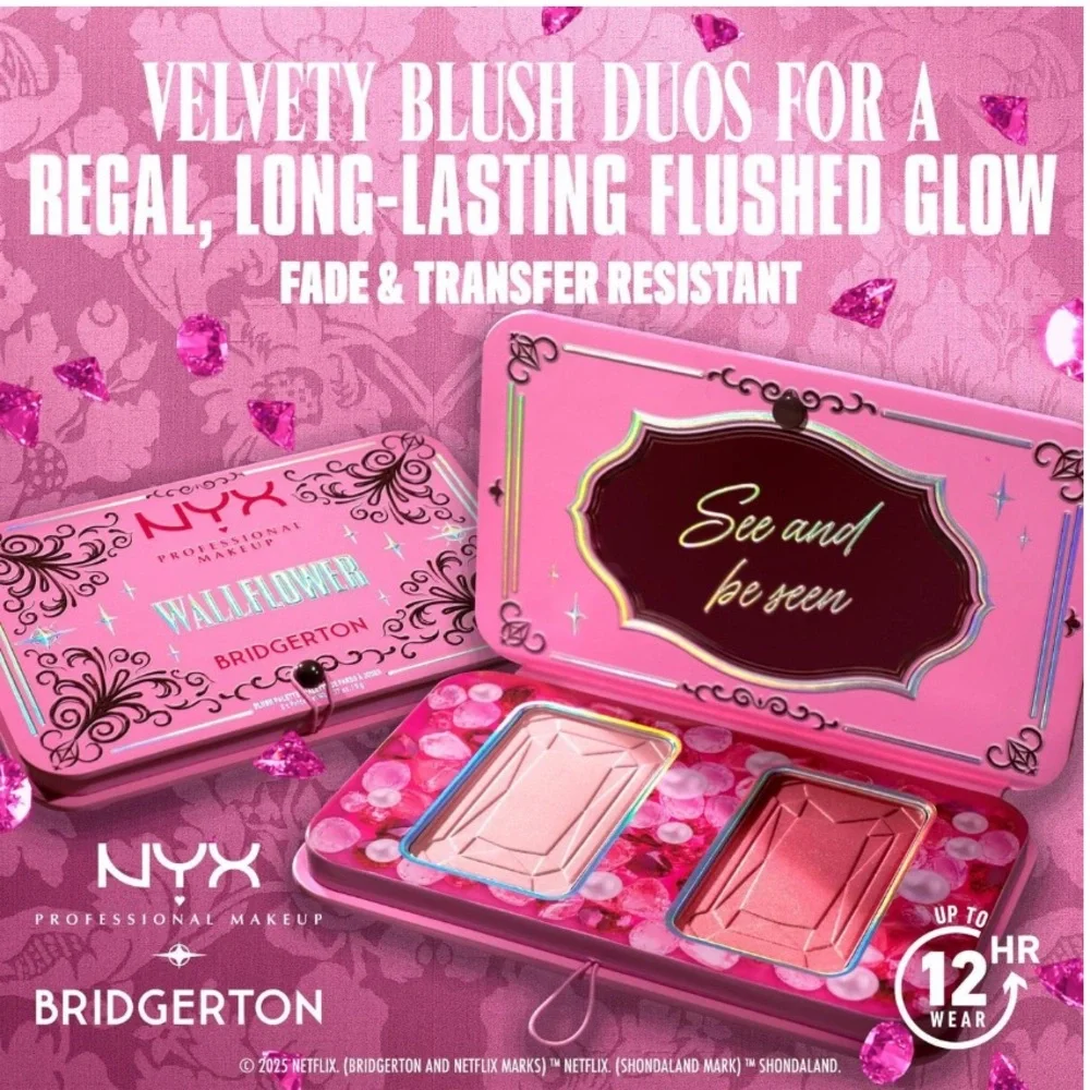 NYX Bridgerton Buttermelt Royal Blush Duo “Wallflower”